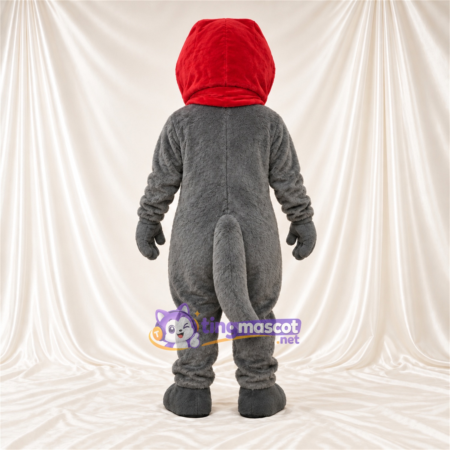 Costume de mascotte Loutre – gris – Écharpe Costume de mascotte Loutre – gris – Écharpe