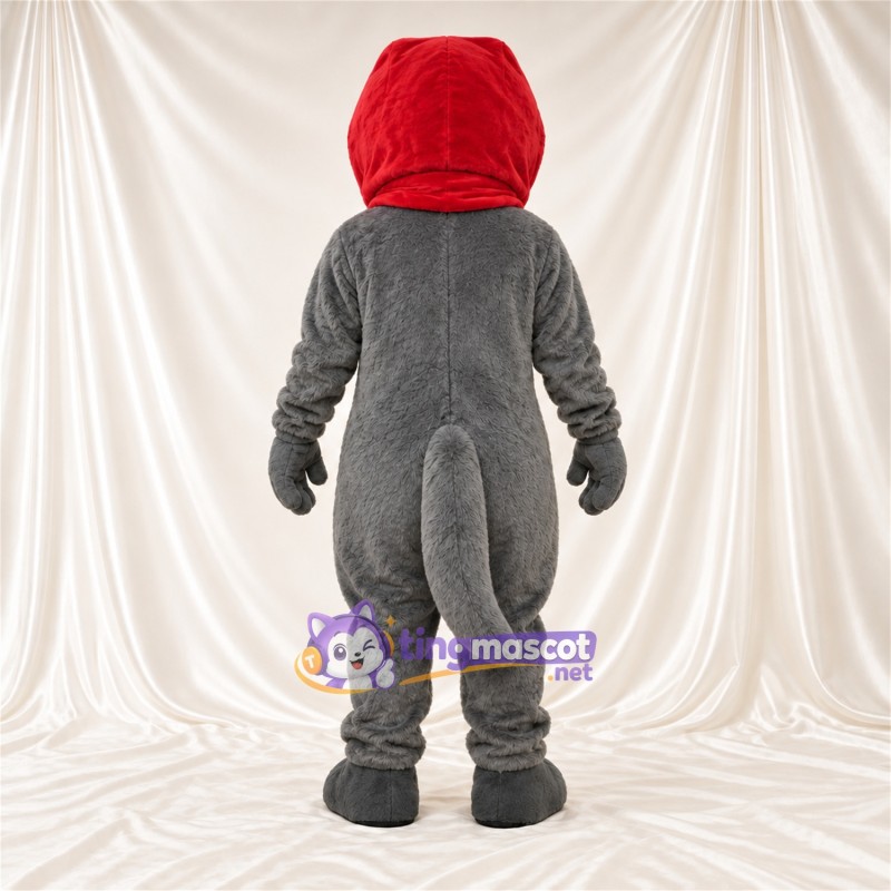 Costume de mascotte Loutre – gris – Écharpe Costume de mascotte Loutre – gris – Écharpe