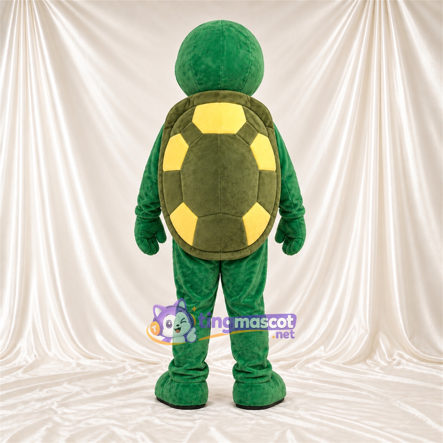Green Turtle Mascot Costume - Yellow Belly Green Turtle Mascot Costume - Yellow Belly