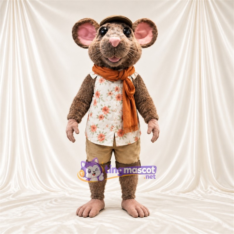 Maskottchenkostüm Ratte – braun – Weste; Shorts (hellbraun) Maskottchenkostüm Ratte – braun – Weste; Shorts (hellbraun)