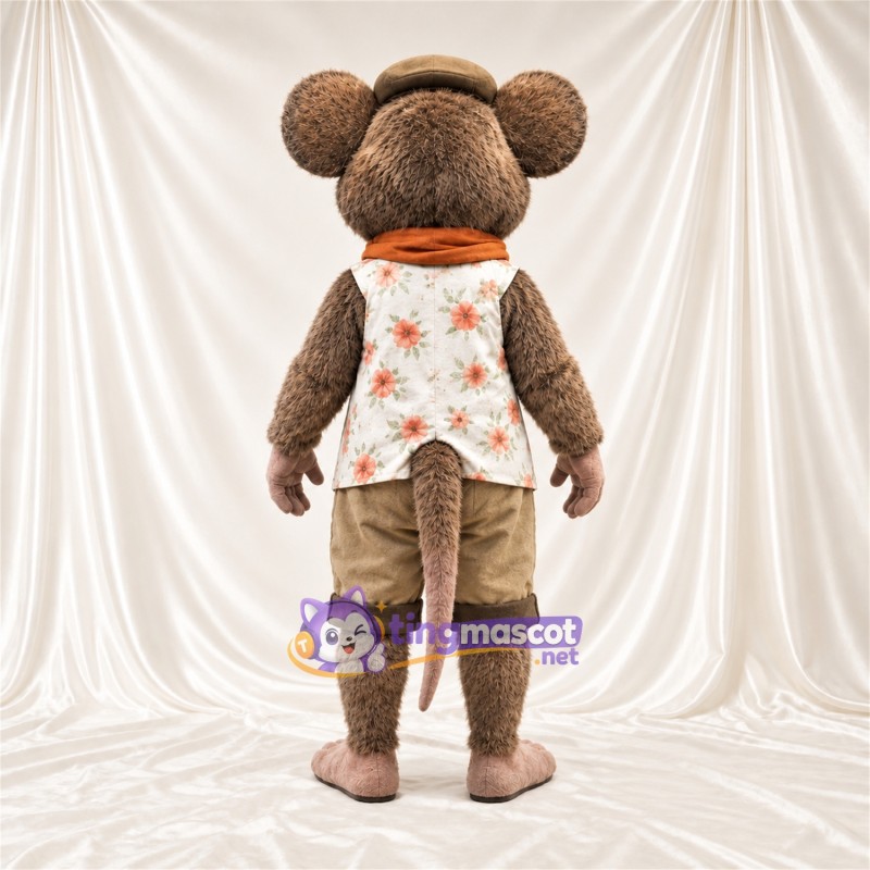 Maskottchenkostüm Ratte – braun – Weste; Shorts (hellbraun) Maskottchenkostüm Ratte – braun – Weste; Shorts (hellbraun)