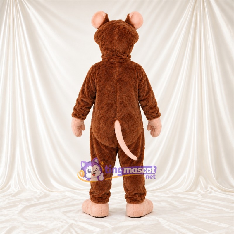 Maskottchenkostüm Ratte – braun – Hände (rosa); Füße (rosa) Maskottchenkostüm Ratte – braun – Hände (rosa); Füße (rosa)