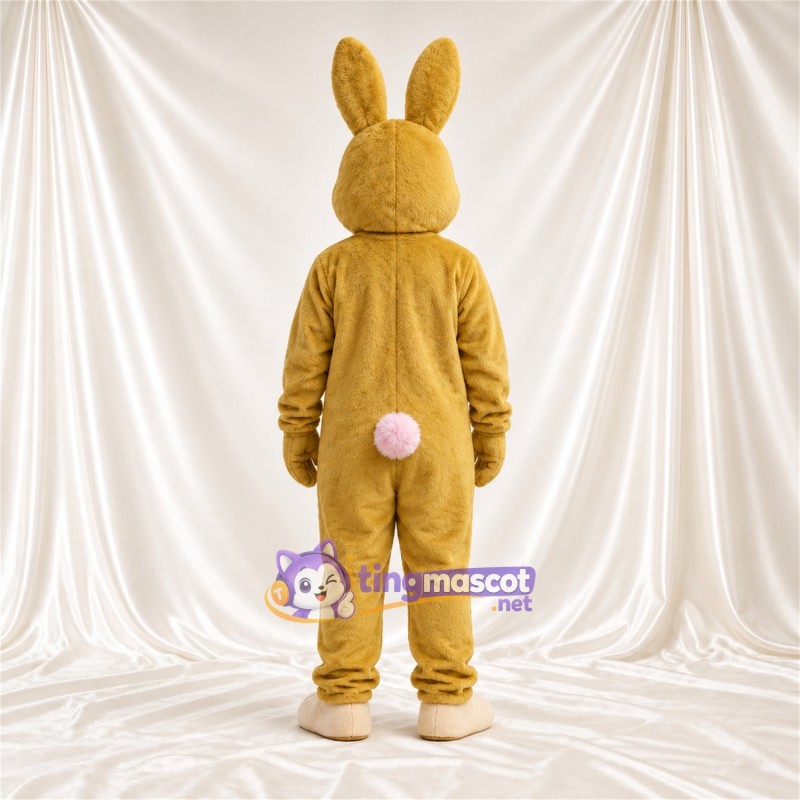 Costume de mascotte Lapin – brun clair – Ventre (rose) Costume de mascotte Lapin – brun clair – Ventre (rose)