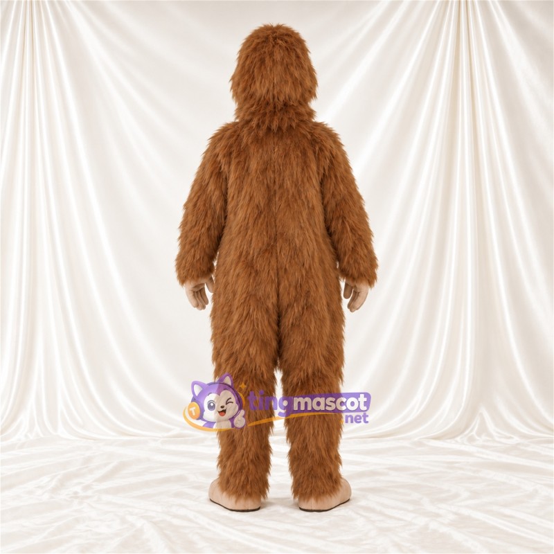 Costume de mascotte Castor – marron – Pieds (brun clair); Fourrure hirsute Costume de mascotte Castor – marron – Pieds (brun clair); Fourrure hirsute