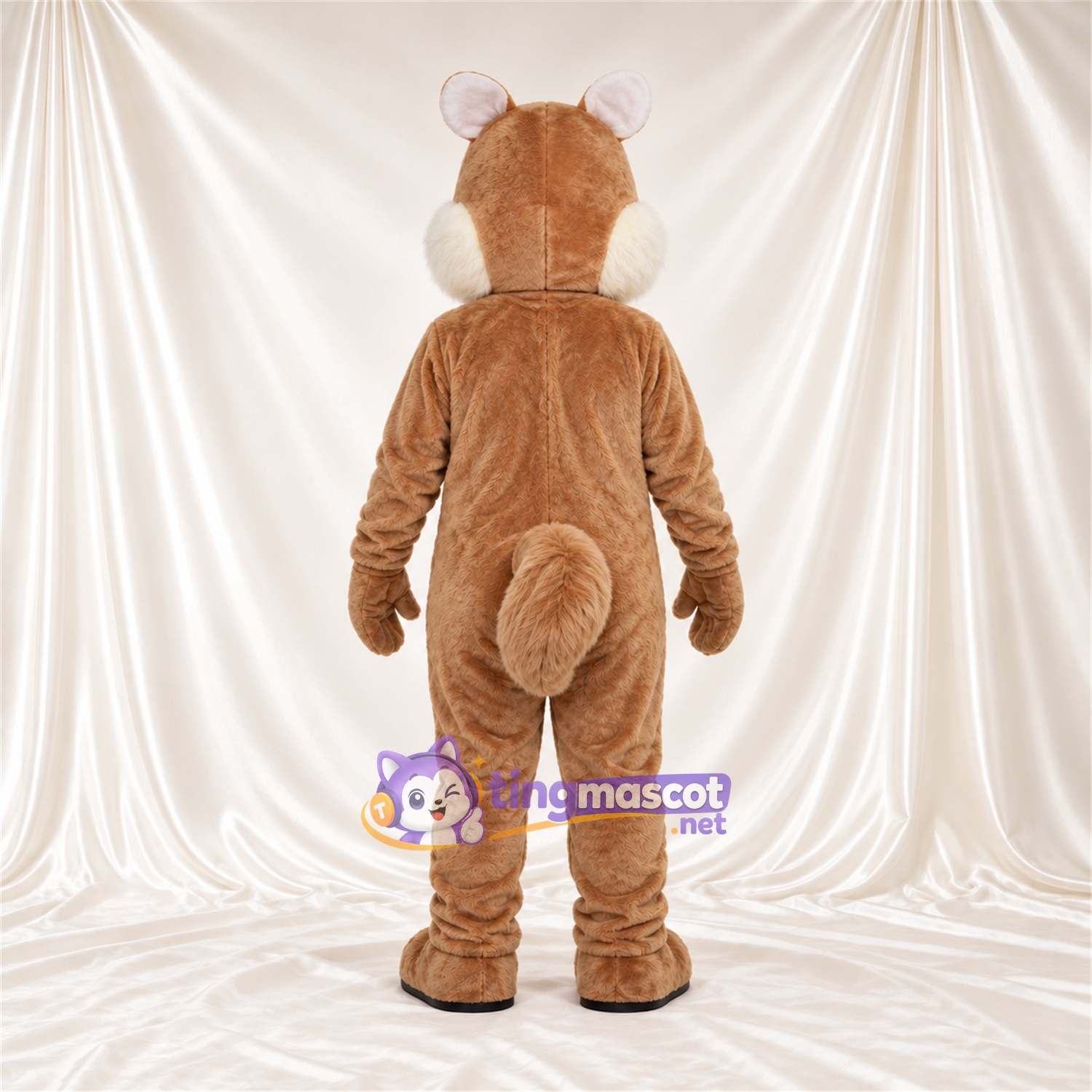 Costume de mascotte Hamster – brun clair – Ventre (crème) Costume de mascotte Hamster – brun clair – Ventre (crème)