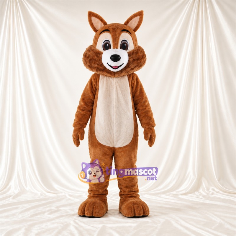 Brown and Cream Fox Mascot Costume Brown and Cream Fox Mascot Costume
