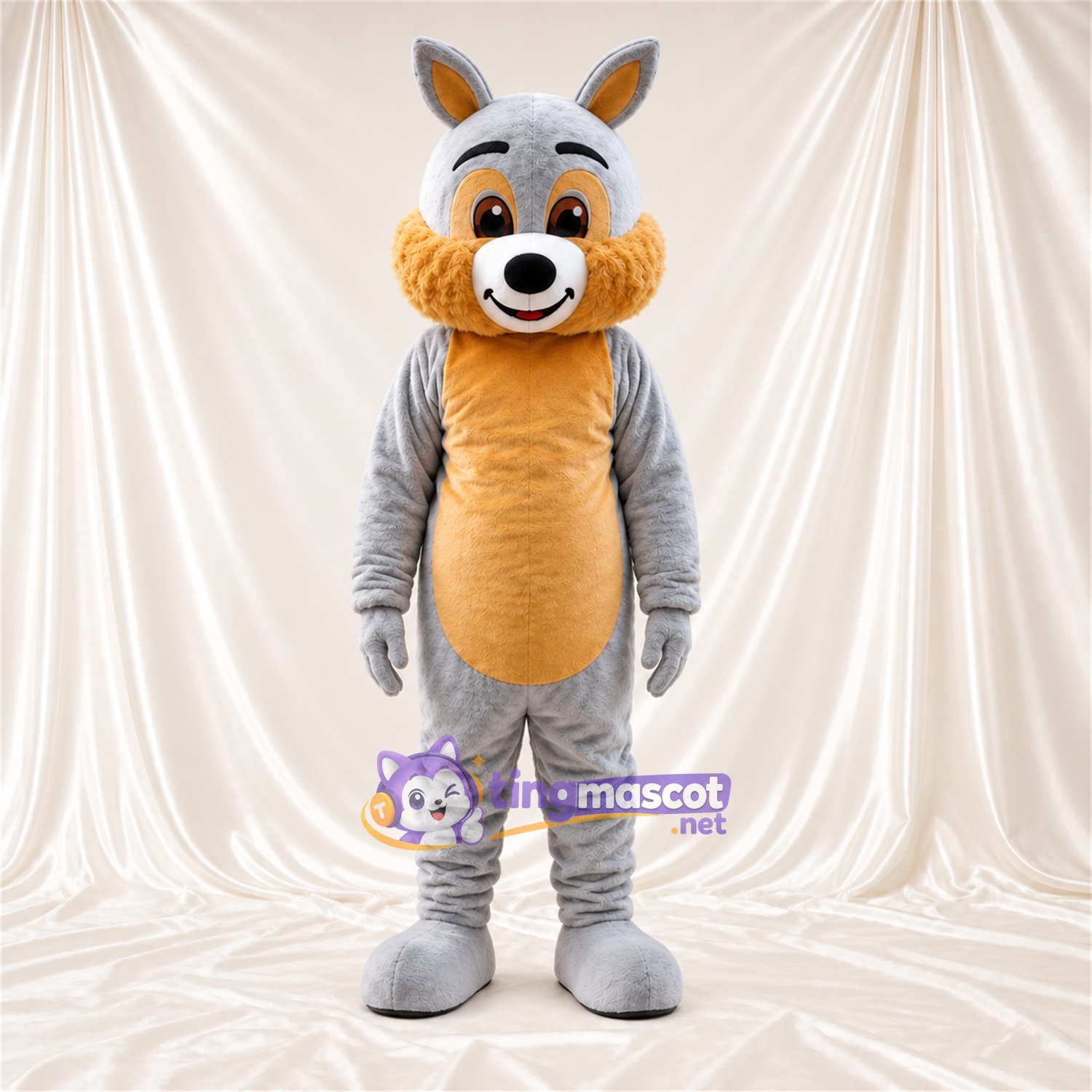 Costume de mascotte Renard – gris / brun clair Costume de mascotte Renard – gris / brun clair
