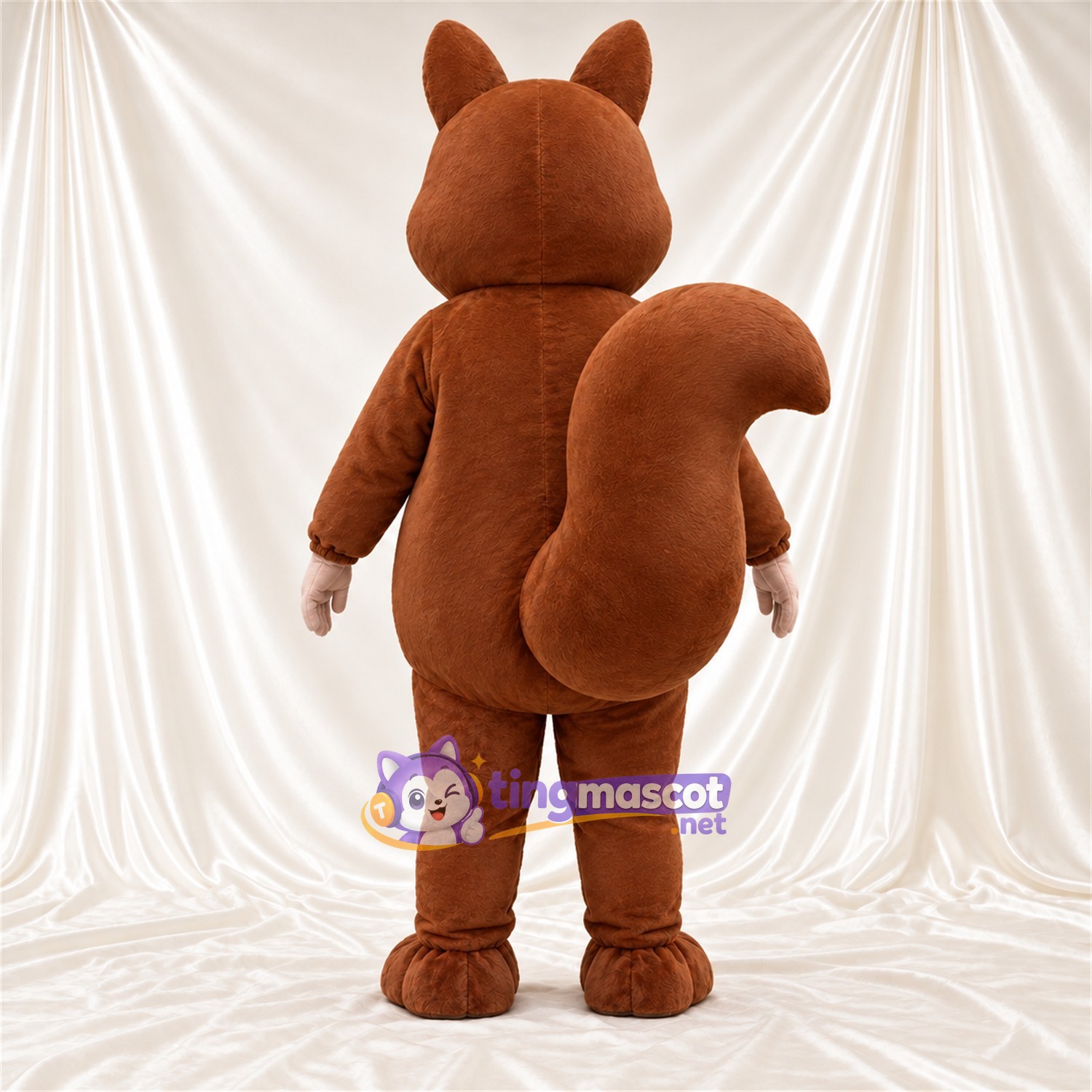 Brown and Cream Squirrel Mascot Costume