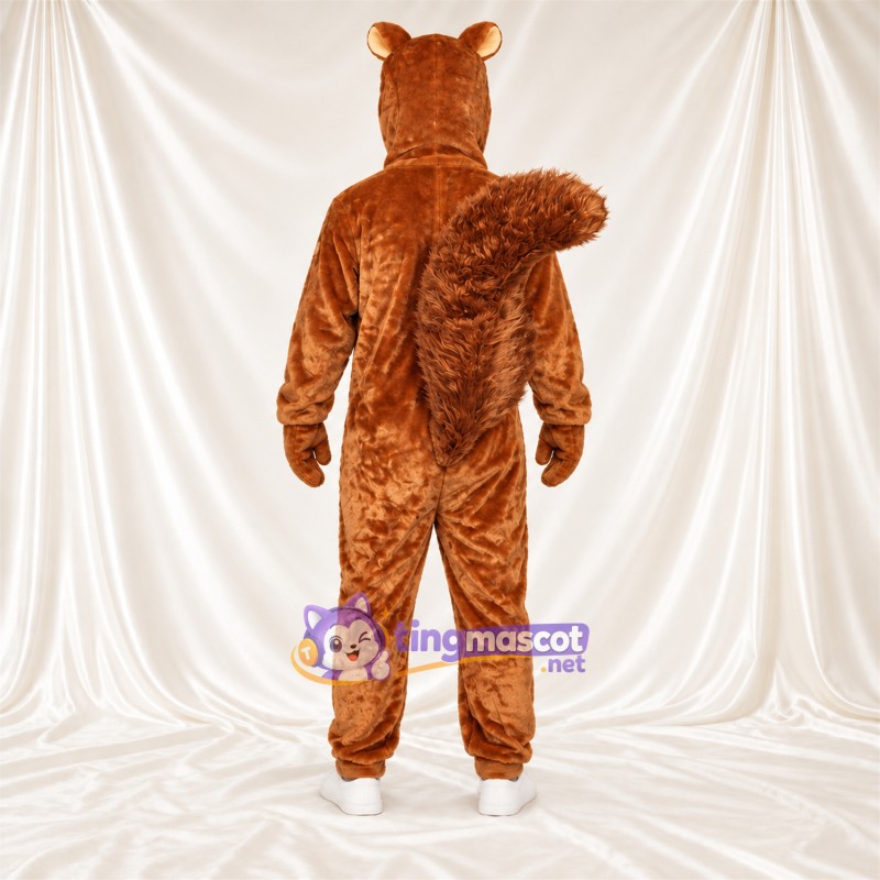 Costume de mascotte Écureuil – marron – Queue touffue; Bouts des orteils (blanc) Costume de mascotte Écureuil – marron – Queue touffue; Bouts des orteils (blanc)