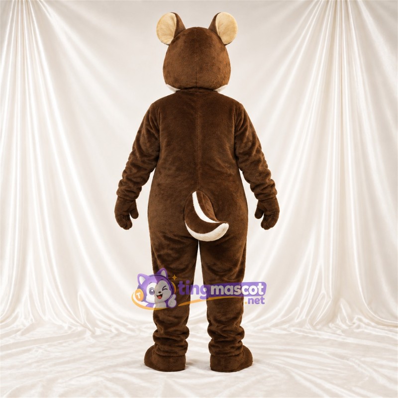 Brown and White Squirrel Mascot Costume Brown and White Squirrel Mascot Costume