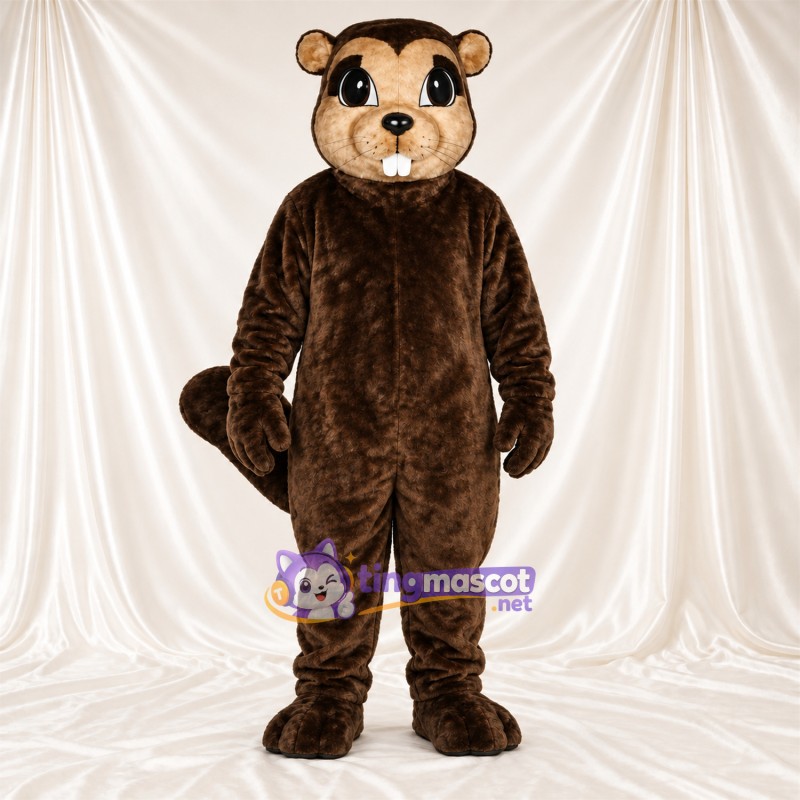 Costume de mascotte Écureuil – marron – Queue touffue; Museau (crème) Costume de mascotte Écureuil – marron – Queue touffue; Museau (crème)
