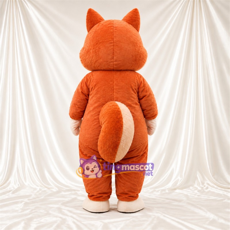 Maskottchenkostüm Eichhörnchen – orange / creme Maskottchenkostüm Eichhörnchen – orange / creme