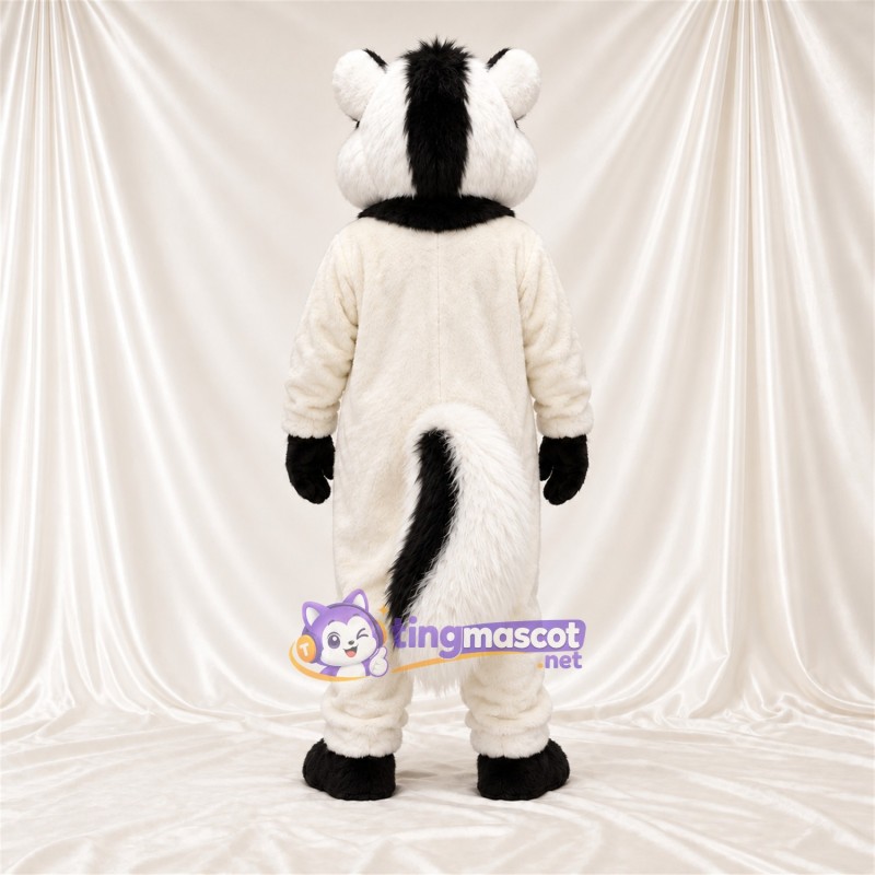 Costume de mascotte Mouffette – noir / blanc – Costume (blanc) Costume de mascotte Mouffette – noir / blanc – Costume (blanc)