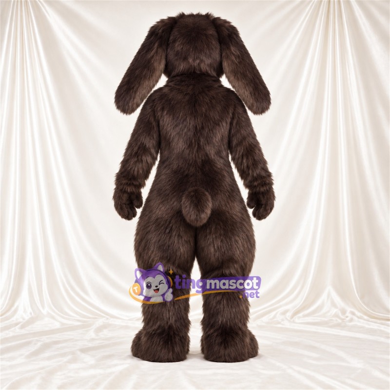 Black and White Rabbit Mascot Costume - Long Floppy Ears Black and White Rabbit Mascot Costume - Long Floppy Ears