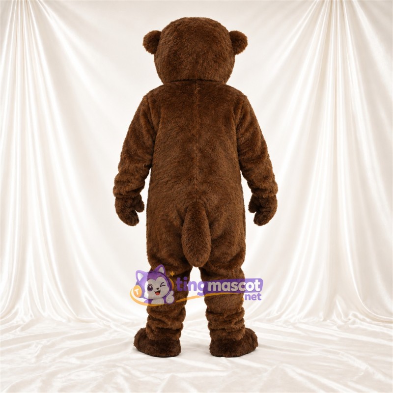 Costume de mascotte Ours – marron – Bouche fermée; Crocs pointus Costume de mascotte Ours – marron – Bouche fermée; Crocs pointus