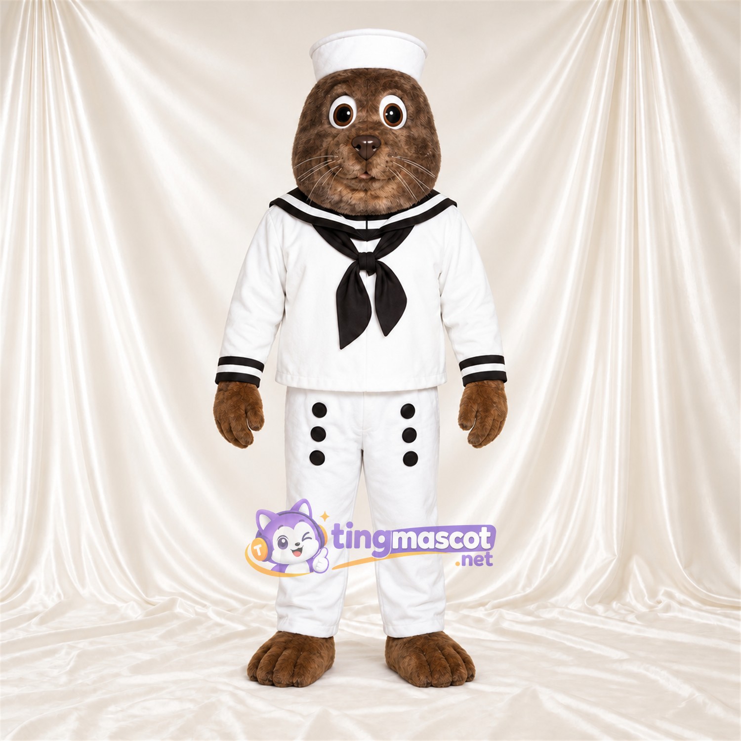 Maskottchenkostüm Walross – braun – Outfit Maskottchenkostüm Walross – braun – Outfit