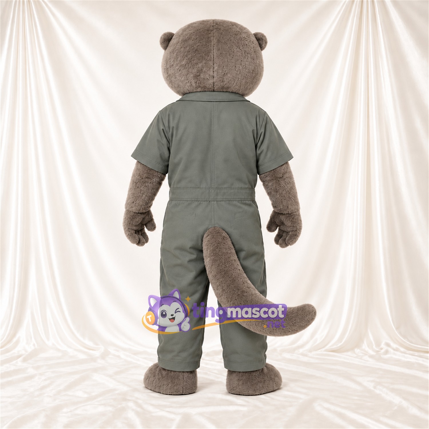Costume de mascotte Loutre – gris – Combinaison (gris) Costume de mascotte Loutre – gris – Combinaison (gris)
