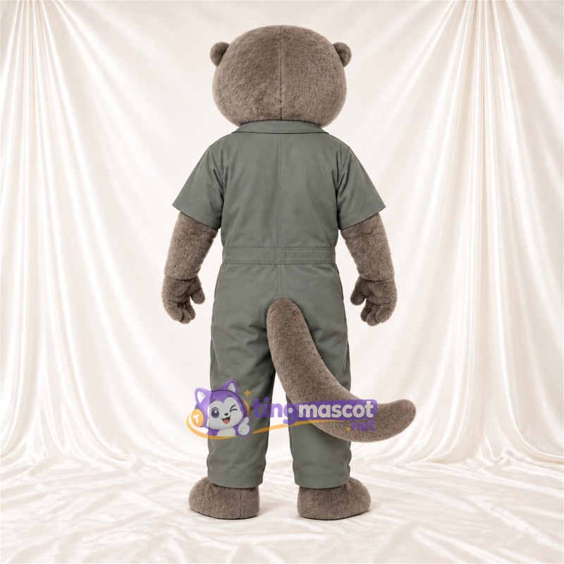 Costume de mascotte Loutre – gris – Combinaison (gris) Costume de mascotte Loutre – gris – Combinaison (gris)