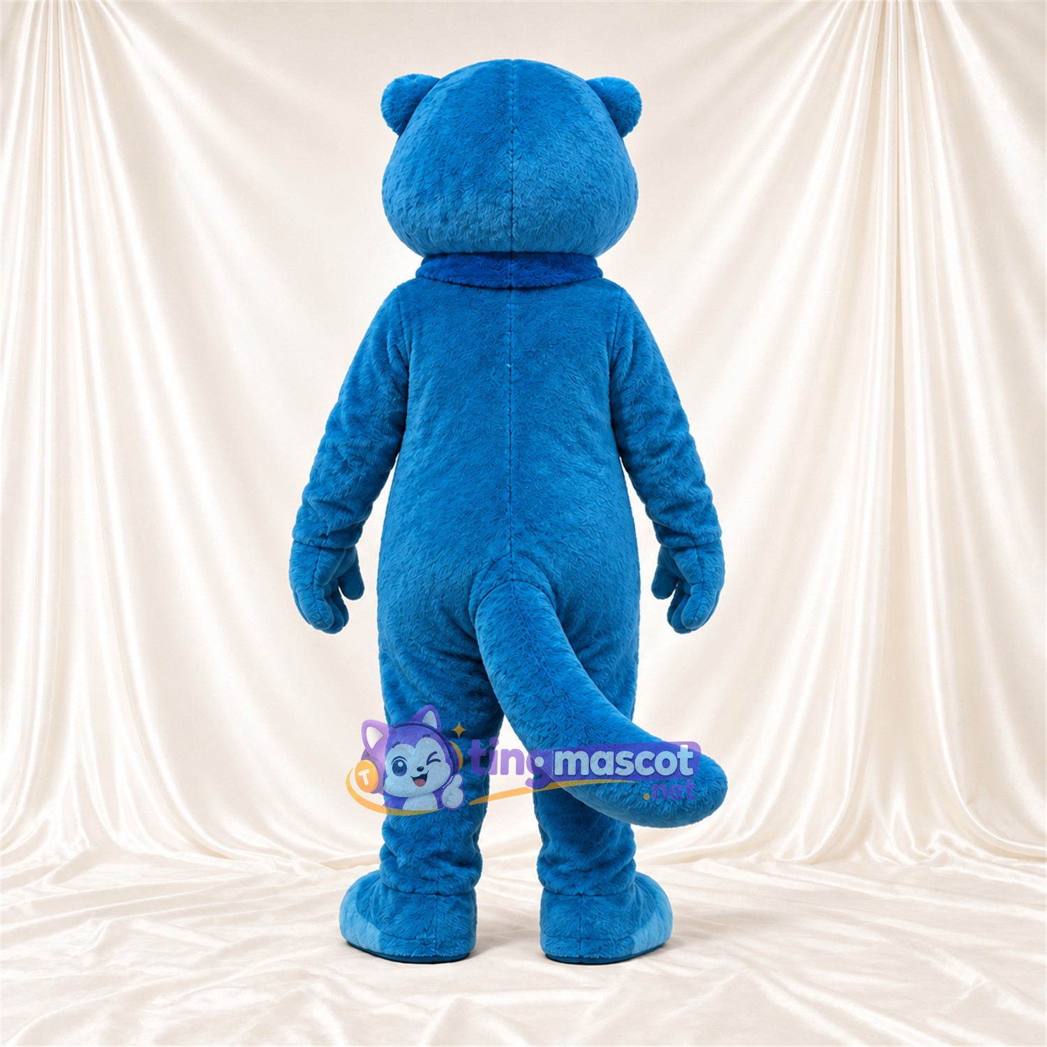 Blue Otter Mascot Costume Blue Otter Mascot Costume