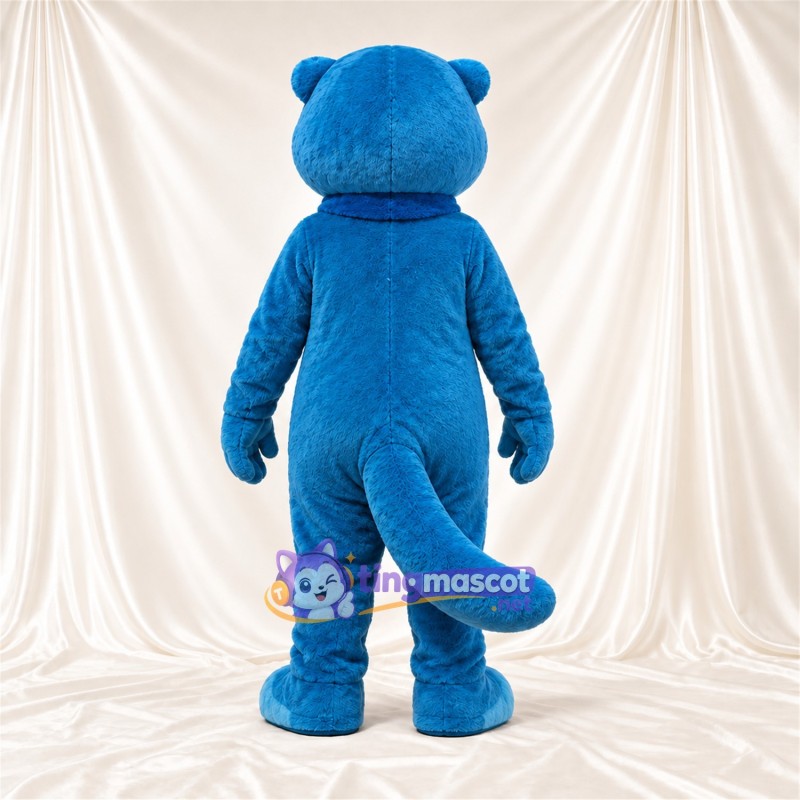 Blue Otter Mascot Costume Blue Otter Mascot Costume