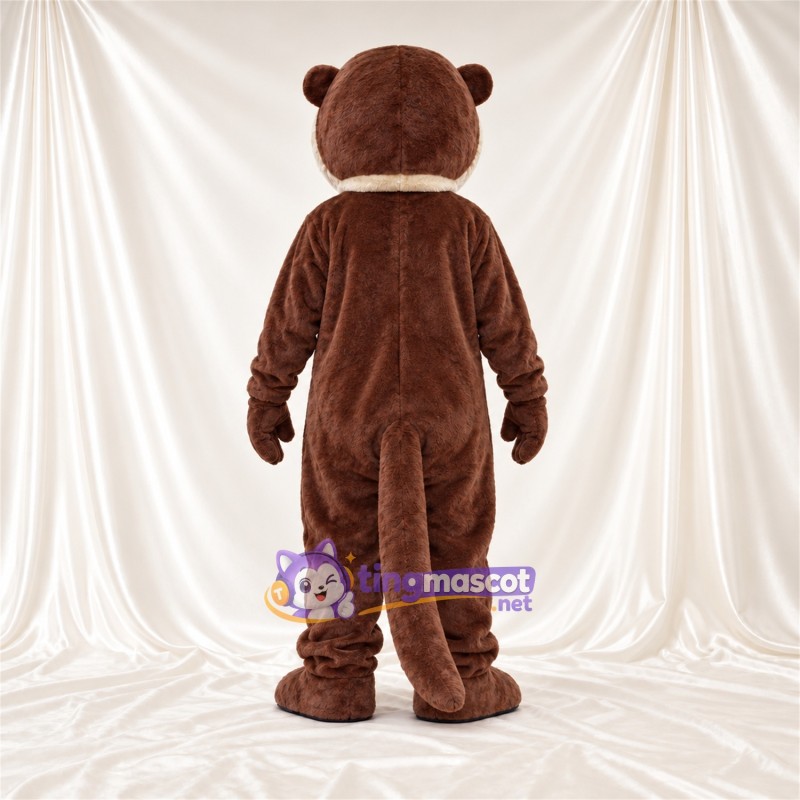 Maskottchenkostüm Otter – braun – Bauch (creme); Große Schneidezähne Maskottchenkostüm Otter – braun – Bauch (creme); Große Schneidezähne