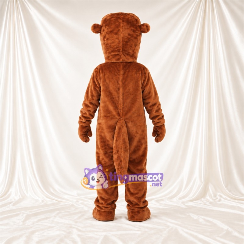 Costume de mascotte Loutre – marron – Petites oreilles rondes; Museau (crème) Costume de mascotte Loutre – marron – Petites oreilles rondes; Museau (crème)