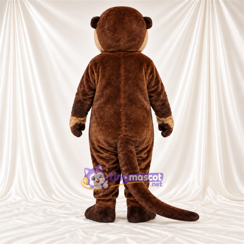 Brown and White Otter Mascot Costume - Cream Belly and Long Tail Brown and White Otter Mascot Costume - Cream Belly and Long Tail
