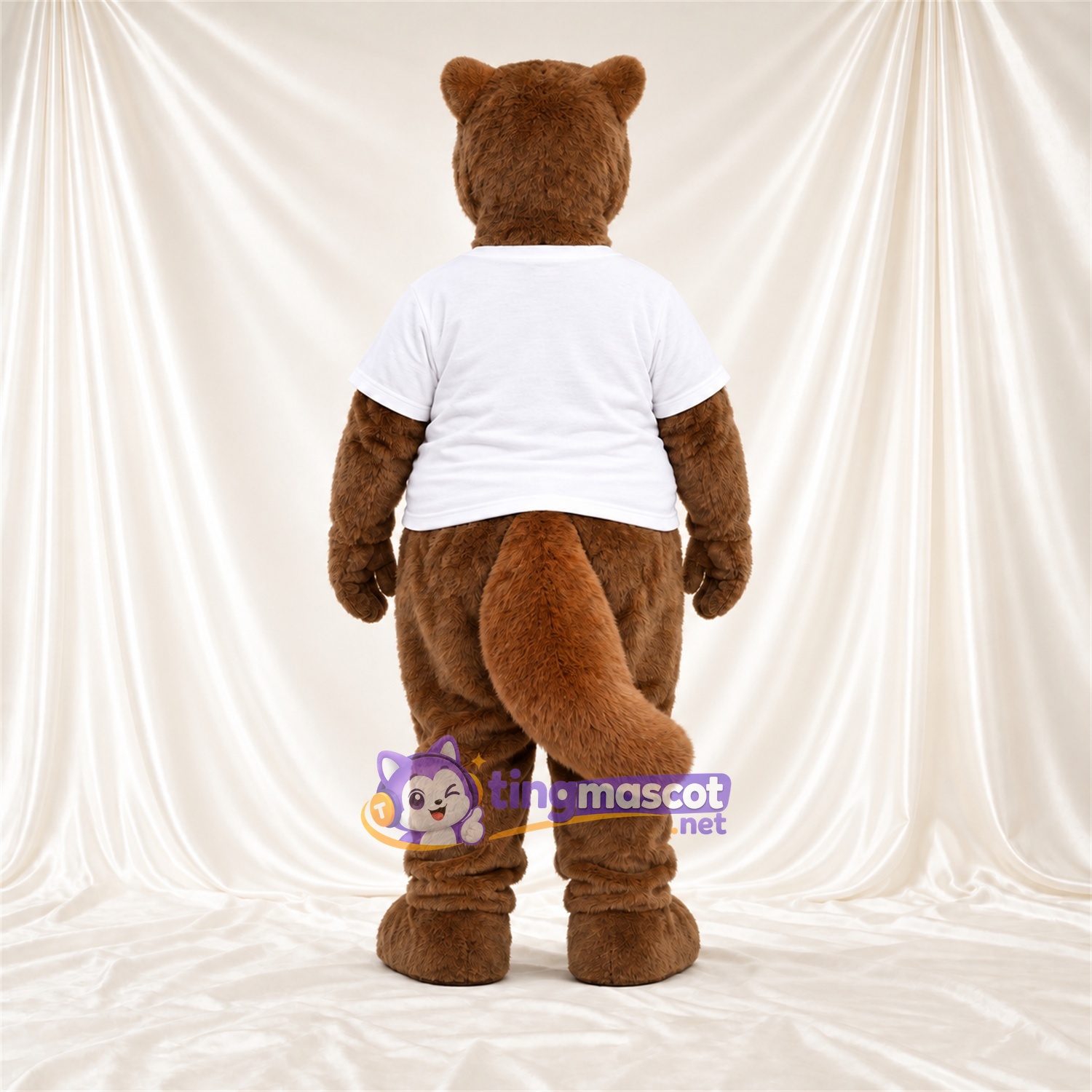 Brown Anteater Mascot Costume - White Shirt Brown Anteater Mascot Costume - White Shirt