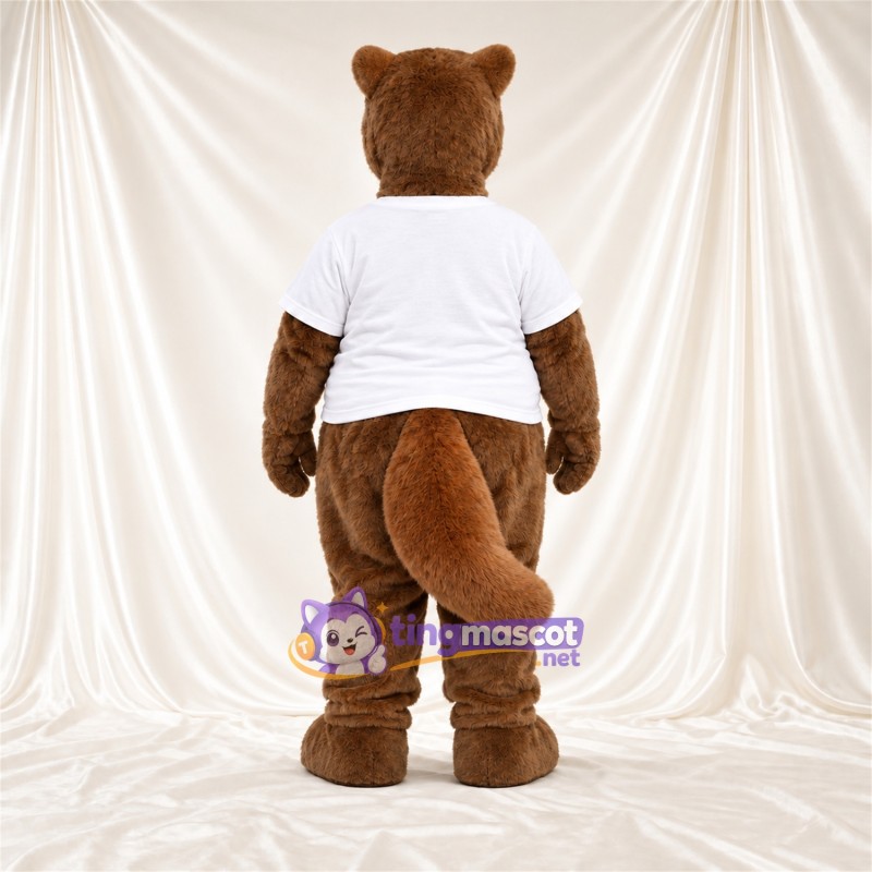 Brown Anteater Mascot Costume - White Shirt Brown Anteater Mascot Costume - White Shirt