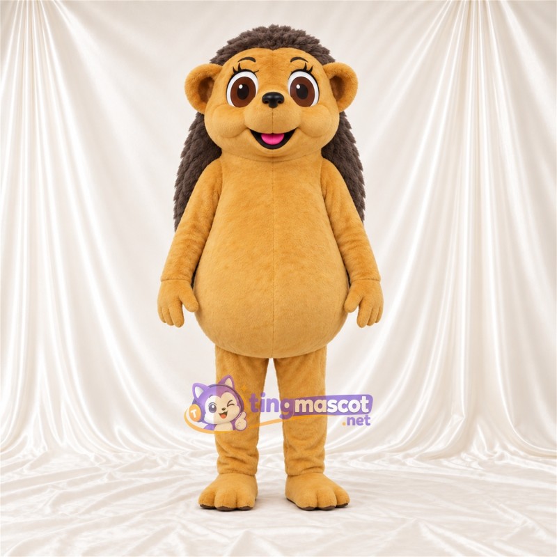 Costume de mascotte Hérisson – jaune / marron Costume de mascotte Hérisson – jaune / marron