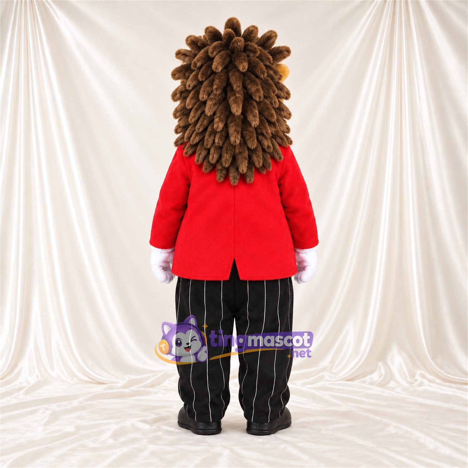 Costume de mascotte Hérisson – marron – Gilet (vert); Pantalon Costume de mascotte Hérisson – marron – Gilet (vert); Pantalon