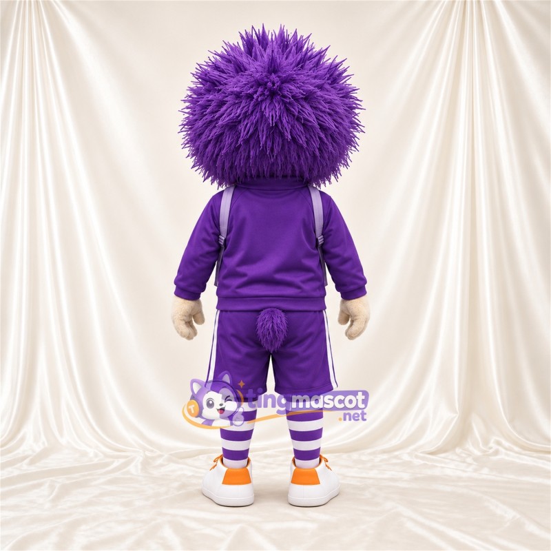 Costume de mascotte Hérisson – violet – Sweat à capuche (violet); Short Costume de mascotte Hérisson – violet – Sweat à capuche (violet); Short