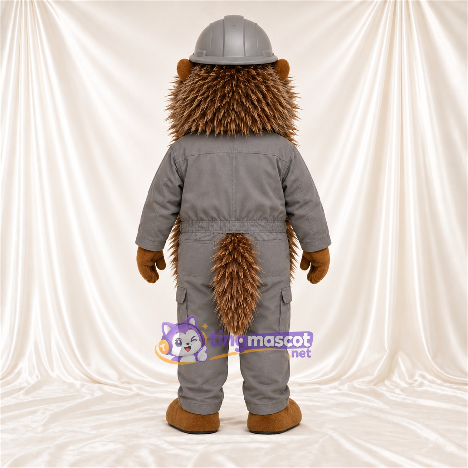 Maskottchenkostüm Igel – braun – Overall; Hut Maskottchenkostüm Igel – braun – Overall; Hut