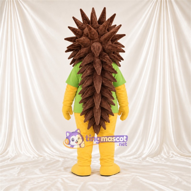Costume de mascotte Hérisson – jaune / marron – Chemise (vert) Costume de mascotte Hérisson – jaune / marron – Chemise (vert)