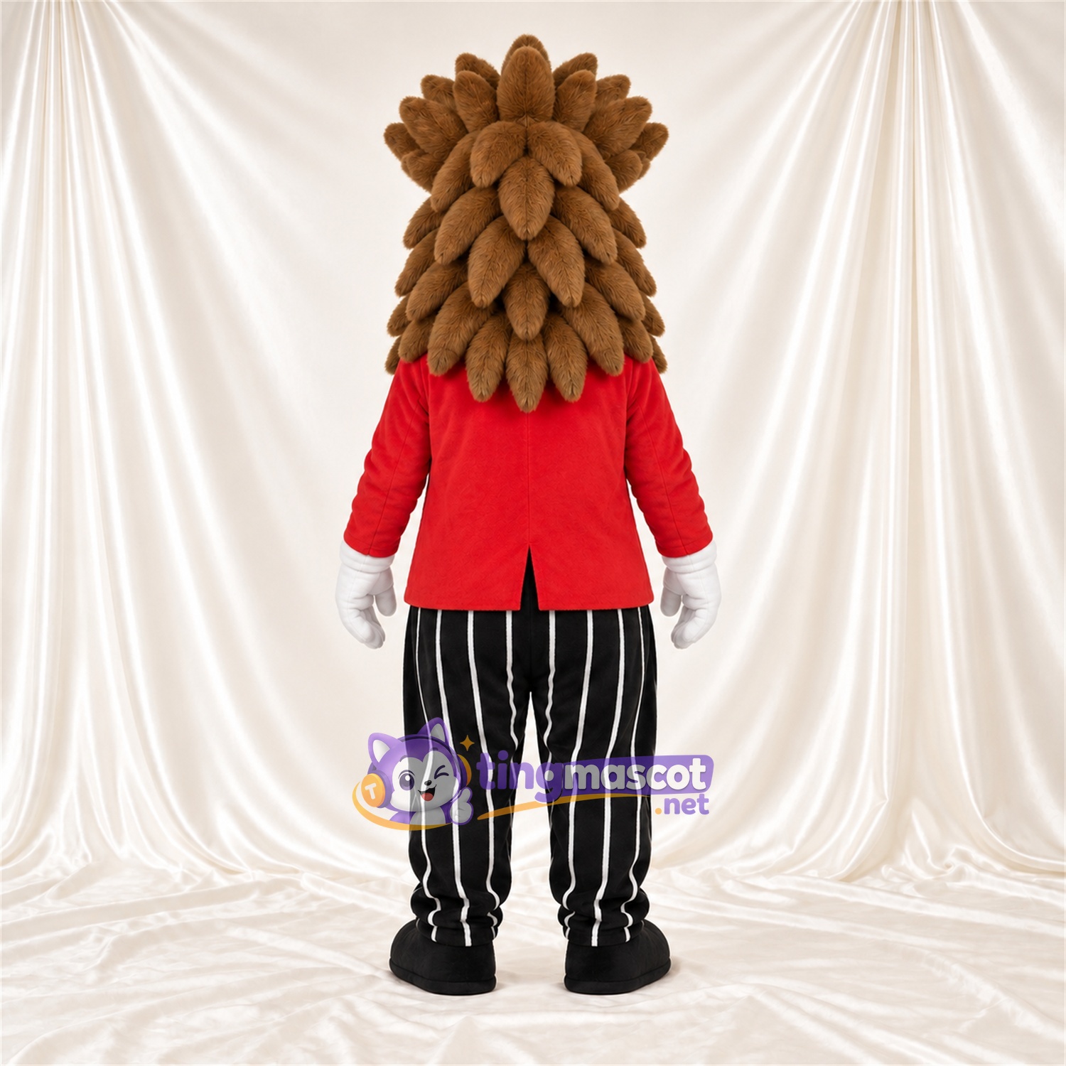 Costume de mascotte Hérisson – marron – Gilet (vert); Pantalon Costume de mascotte Hérisson – marron – Gilet (vert); Pantalon
