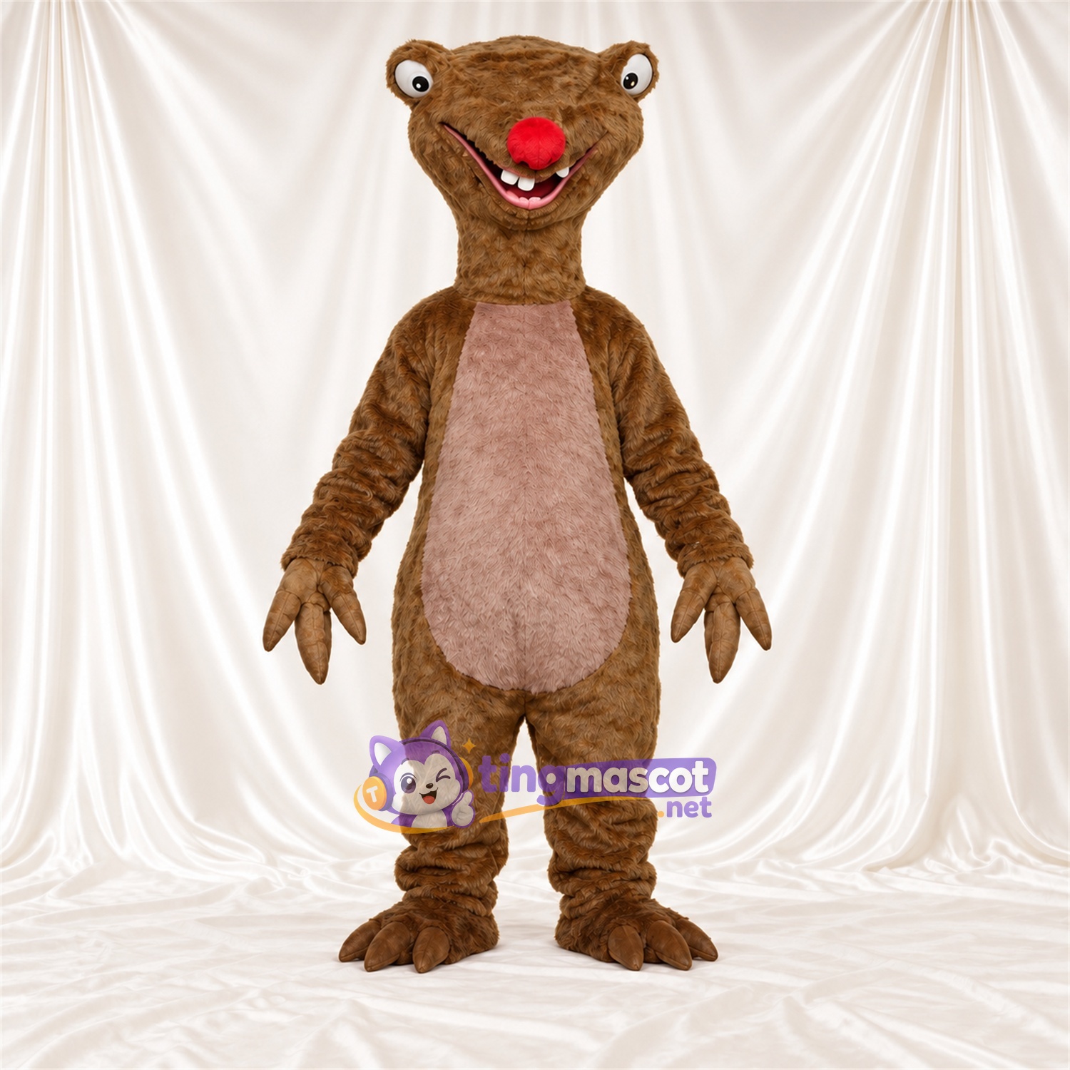 Brown Sloth Mascot Costume Brown Sloth Mascot Costume