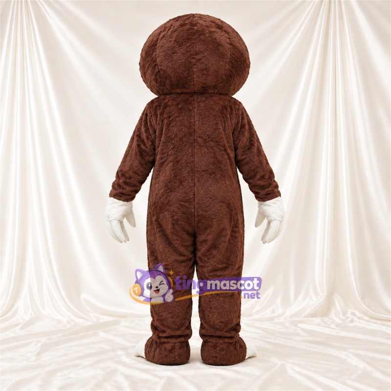Brown and White Sloth Mascot Costume Brown and White Sloth Mascot Costume