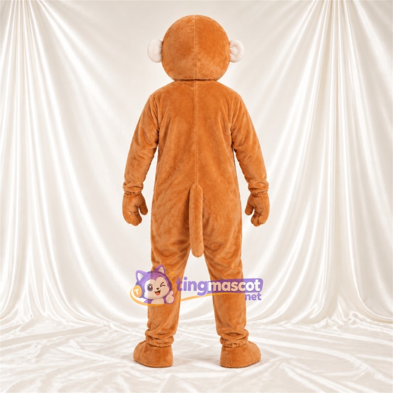 Maskottchenkostüm Affe – orange / weiß Maskottchenkostüm Affe – orange / weiß