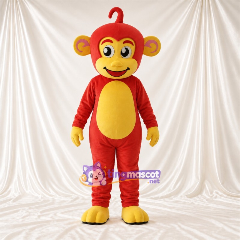 Costume de mascotte Singe – rouge / jaune Costume de mascotte Singe – rouge / jaune