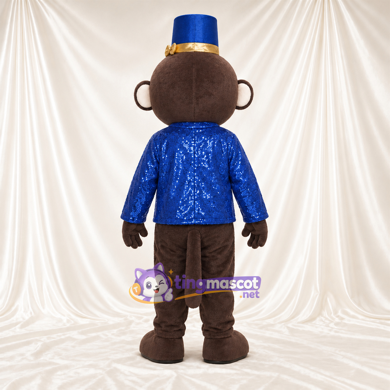 Maskottchenkostüm Affe – braun – Jacke; Zylinder Maskottchenkostüm Affe – braun – Jacke; Zylinder