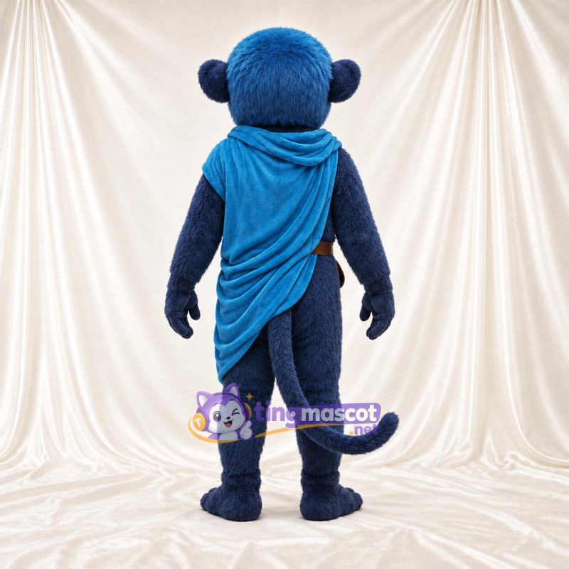 Maskottchenkostüm Affe – blau – Umhang Maskottchenkostüm Affe – blau – Umhang
