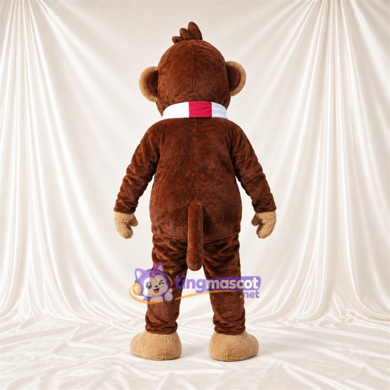Maskottchenkostüm Affe – braun – Schal Maskottchenkostüm Affe – braun – Schal