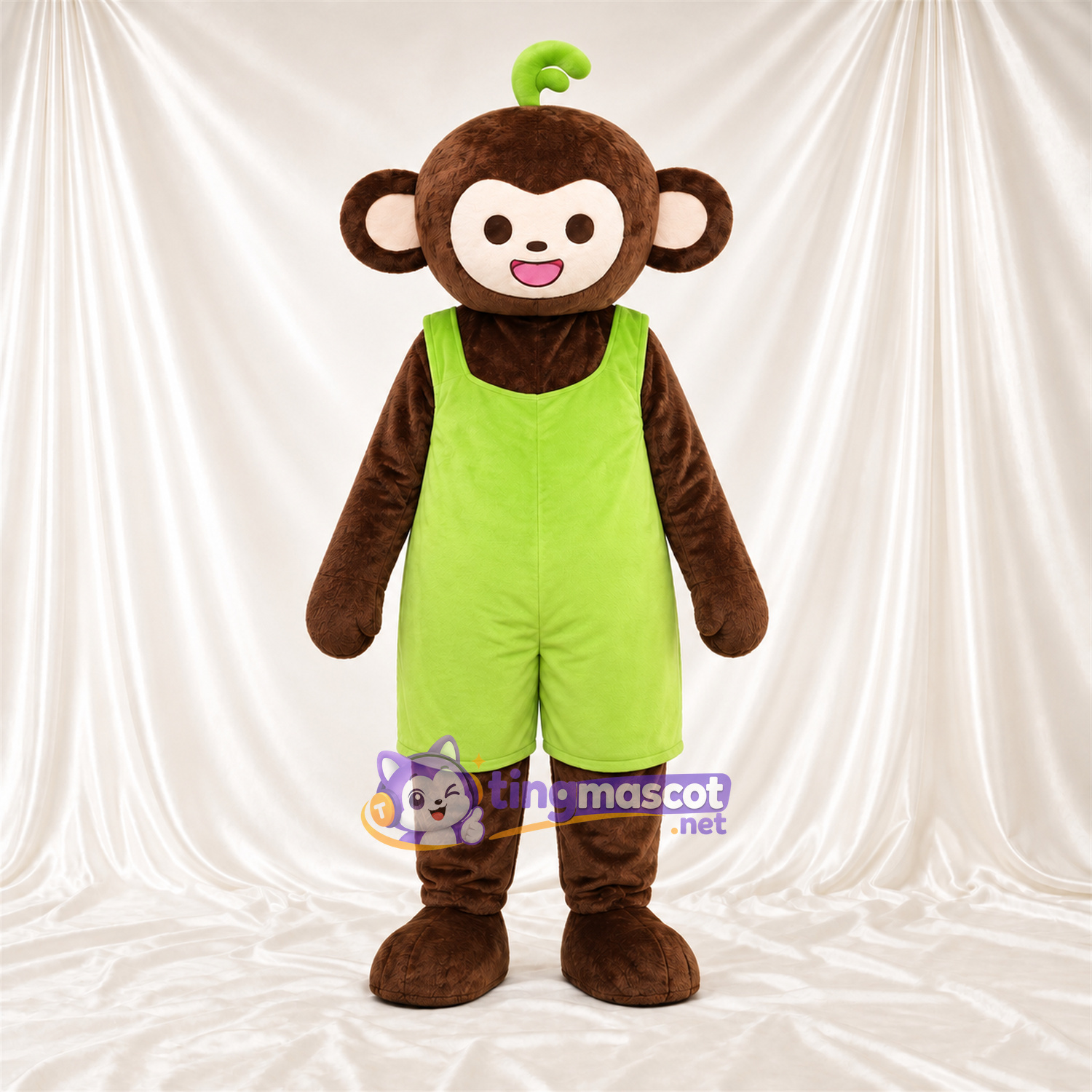Maskottchenkostüm Affe – braun – Latzhose Maskottchenkostüm Affe – braun – Latzhose