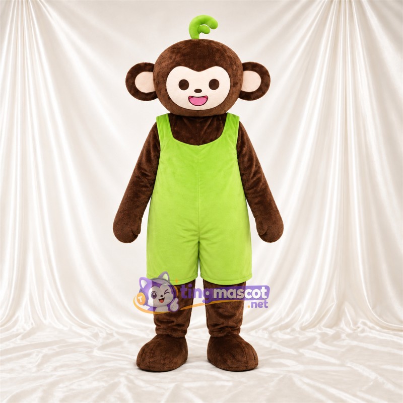 Maskottchenkostüm Affe – braun – Latzhose Maskottchenkostüm Affe – braun – Latzhose