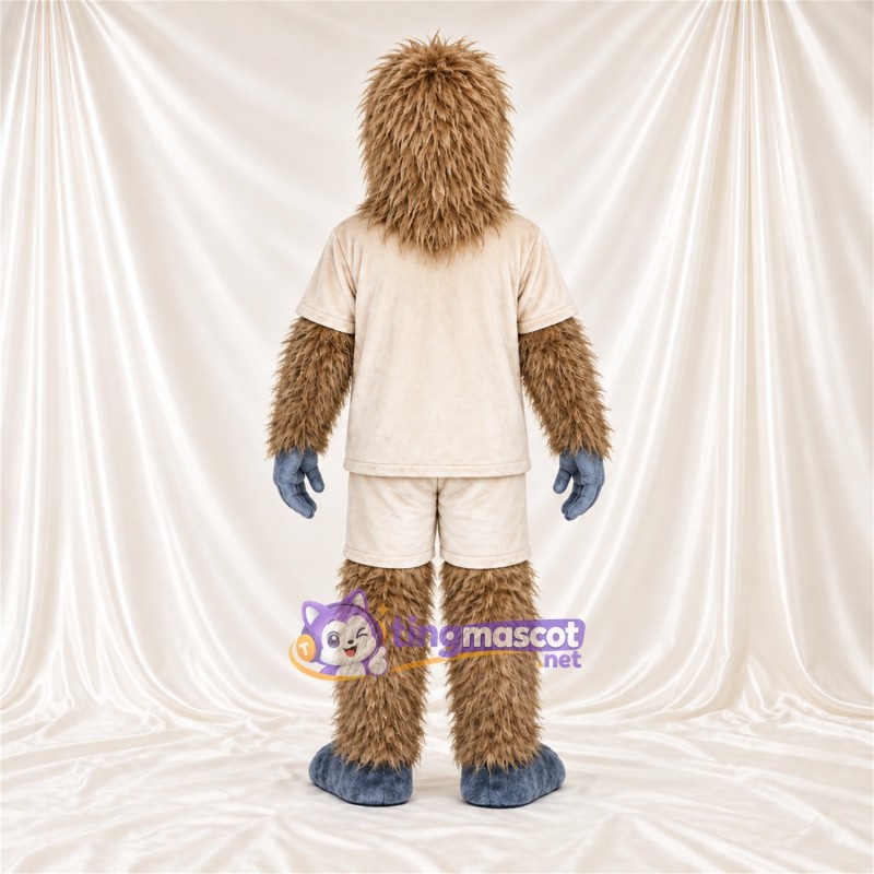 Costume de mascotte Gorille – brun clair – Chemise (beige); Short Costume de mascotte Gorille – brun clair – Chemise (beige); Short