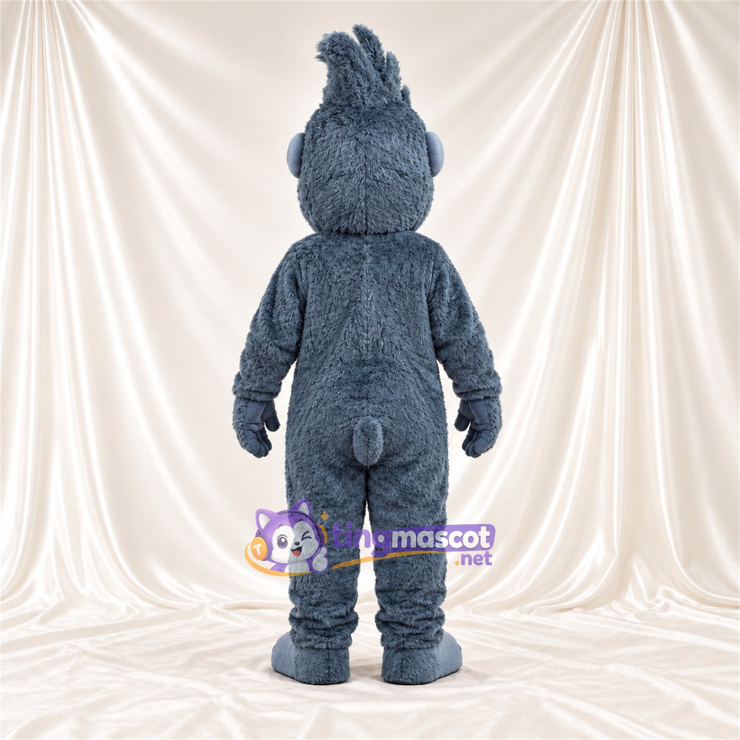Costume de mascotte Gorille – bleu – Torse musclé; Touffe sur la tête Costume de mascotte Gorille – bleu – Torse musclé; Touffe sur la tête