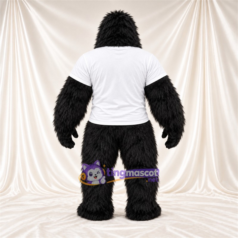 Maskottchenkostüm Gorilla – schwarz – T-Shirt (weiß) Maskottchenkostüm Gorilla – schwarz – T-Shirt (weiß)