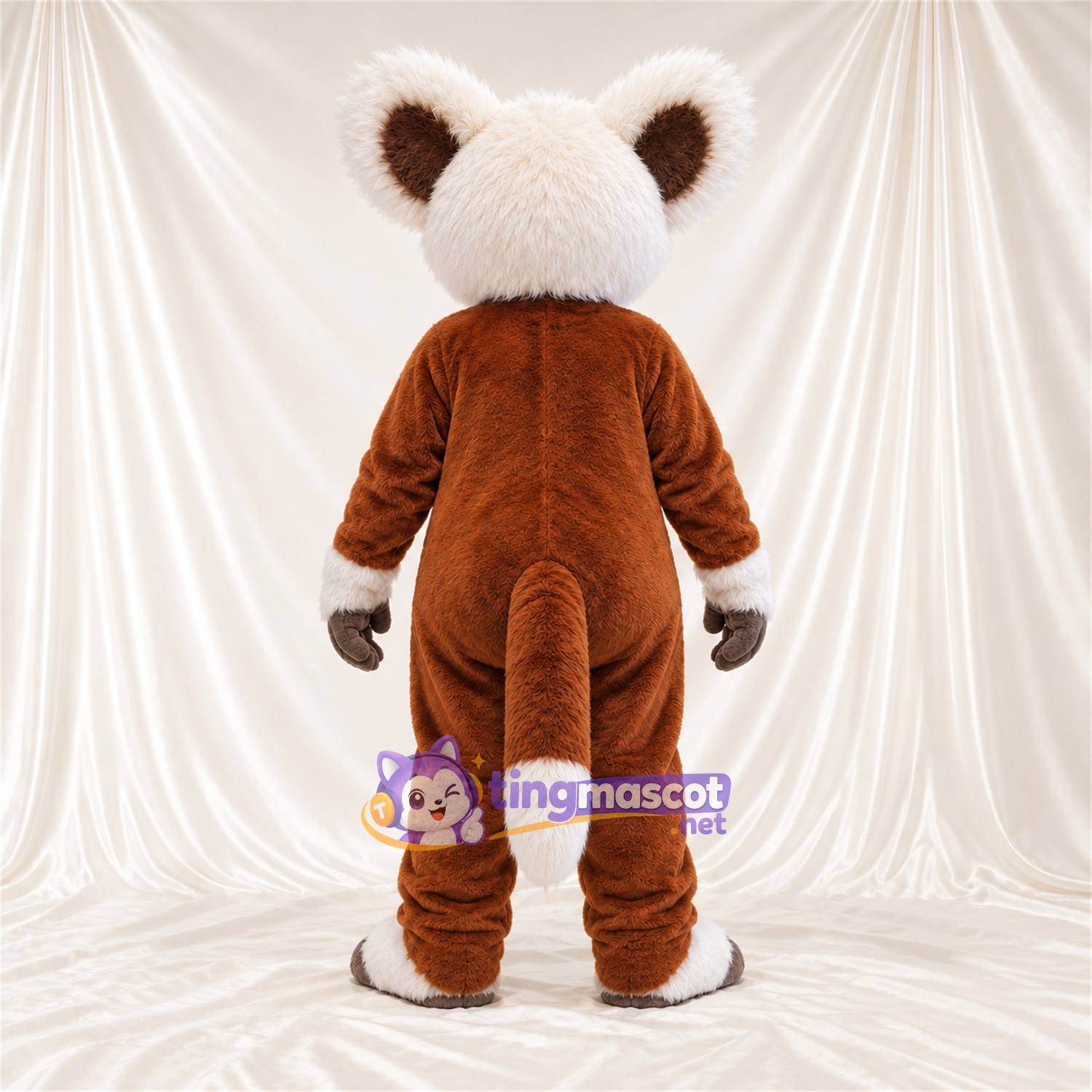Brown and White Red Panda Mascot Costume Brown and White Red Panda Mascot Costume