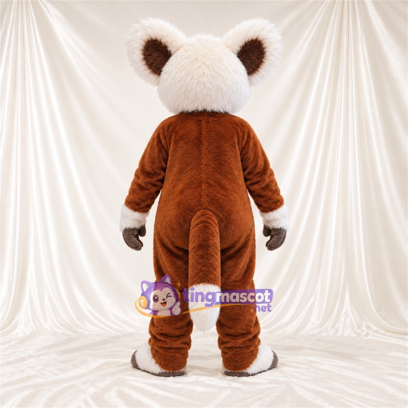 Brown and White Red Panda Mascot Costume Brown and White Red Panda Mascot Costume