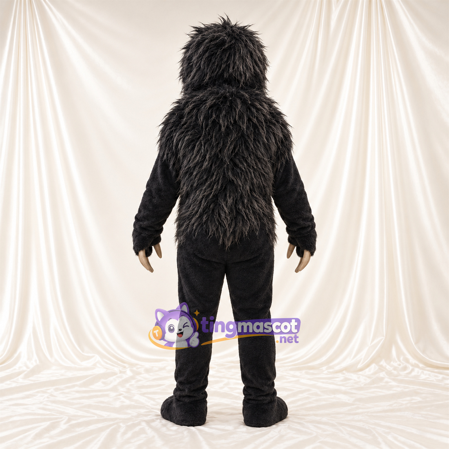 Black Sloth Mascot Costume Black Sloth Mascot Costume